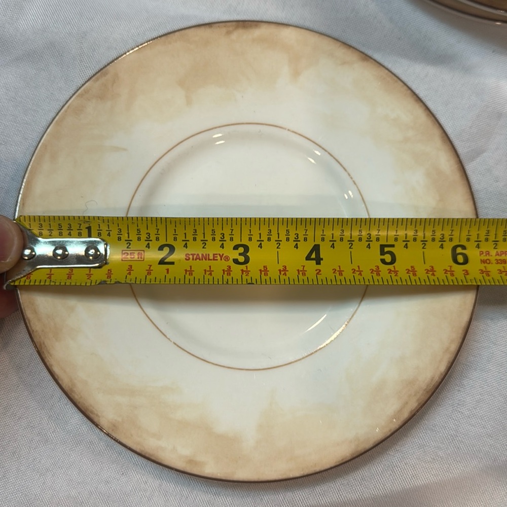 American Atelier ‘Tropical Palm’ Leaf B&B Side Plates Set of 7, 5185, Palm Trees - Picture 3 of 5